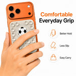 Football Pattern Magnetic Suction Cup Phone Mount Compatible with MagSafe Case Silicone Sticky Grip Holder