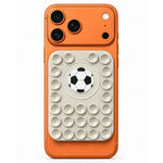 Football Pattern Magnetic Suction Cup Phone Mount Compatible with MagSafe Case Silicone Sticky Grip Holder