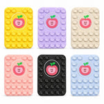 Apple Pattern Magnetic Suction Cup Phone Mount Compatible with MagSafe Case Silicone Sticky Grip Holder