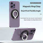 Magnetic Ring Stand 360° Rotation Foldable Finger Grip Dual-Axis Zinc Alloy Phone Kickstand