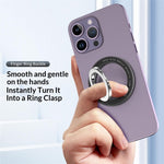 Magnetic Ring Stand 360° Rotation Foldable Finger Grip Dual-Axis Zinc Alloy Phone Kickstand