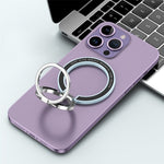 Magnetic Ring Stand 360° Rotation Foldable Finger Grip Dual-Axis Zinc Alloy Phone Kickstand