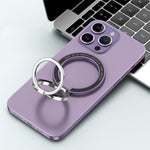 Magnetic Ring Stand 360° Rotation Foldable Finger Grip Dual-Axis Zinc Alloy Phone Kickstand