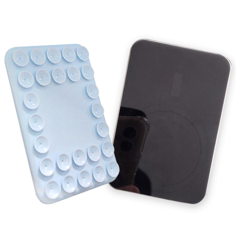 Magnetic Phone Stand Suction Cup Silicone Phone Holder for Car Desktop Glass Surface