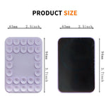 Magnetic Phone Stand Suction Cup Silicone Phone Holder for Car Desktop Glass Surface