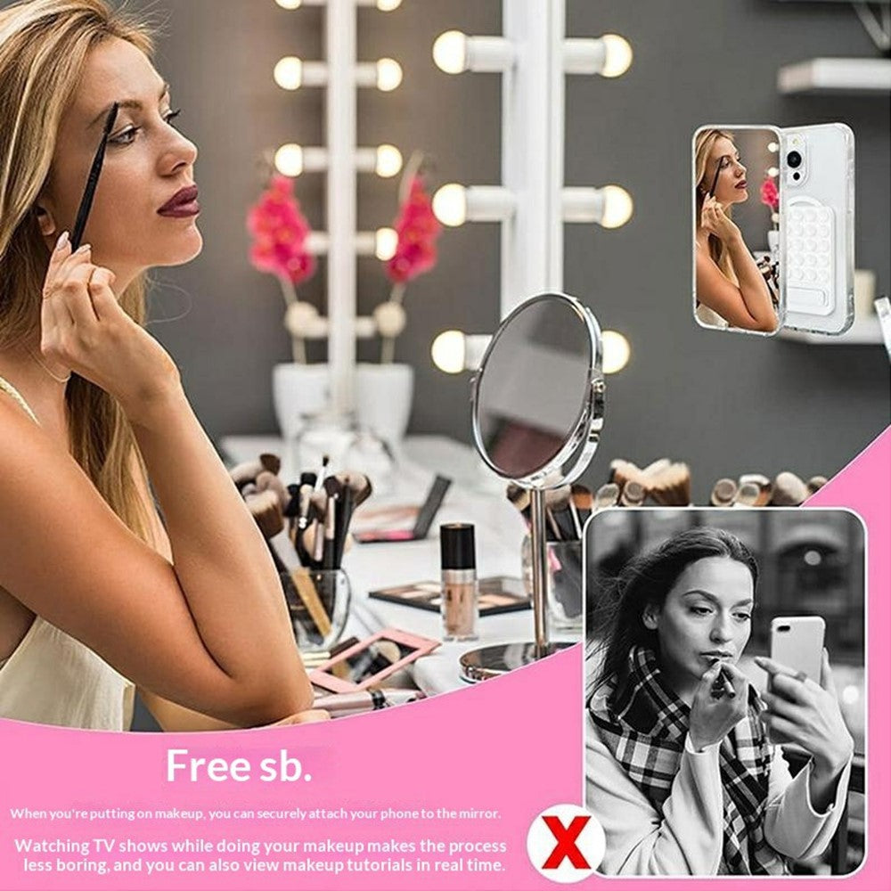 Silicone Suction Cup Magnetic Phone Mount Foldable Kickstand for Smooth Surface Desktop