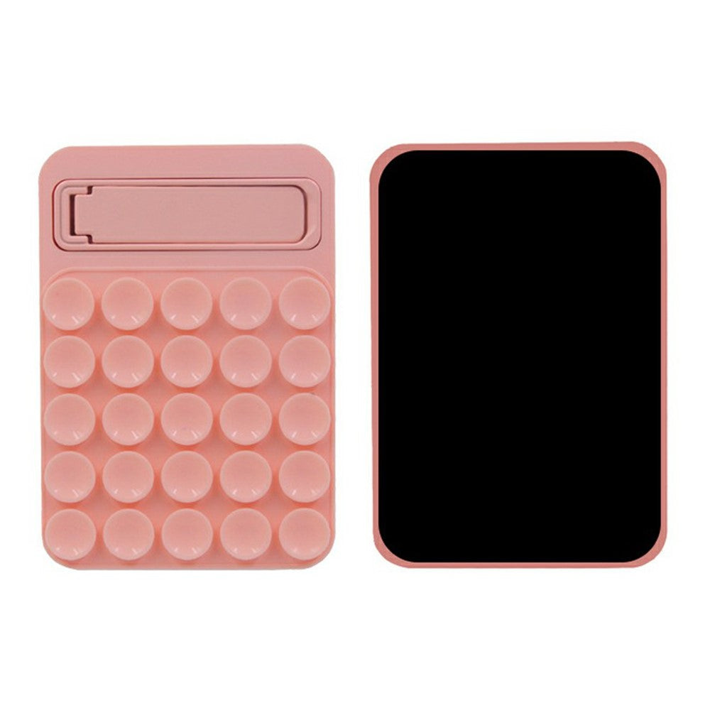 Silicone Suction Cup Magnetic Phone Mount Foldable Kickstand for Smooth Surface Desktop