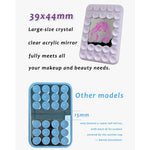 Silicone Suction Cup Magnetic Phone Mount Mirror with Magnetic Ring Sheet