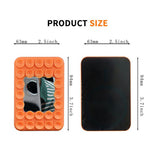 Silicone Suction Cup Magnetic Phone Mount Mirror with Magnetic Ring Sheet