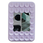 Silicone Suction Cup Magnetic Phone Mount Mirror with Magnetic Ring Sheet