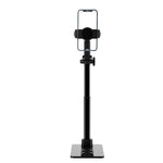 CCT13 Retractable Phone Holder with 360-Degree Rotating Clamp Anti-Slip Metal Tablets Stand Base for Live Streaming