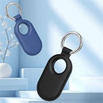 For Samsung Galaxy SmartTag 2 Holder Case Scratch Resistant Silicone Protective Cover with Carabiner
