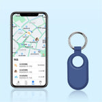 For Samsung Galaxy SmartTag 2 Holder Case Scratch Resistant Silicone Protective Cover with Carabiner