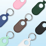 For Samsung Galaxy SmartTag 2 Holder Case Scratch Resistant Silicone Protective Cover with Carabiner