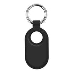 For Samsung Galaxy SmartTag 2 Holder Case Scratch Resistant Silicone Protective Cover with Carabiner