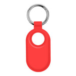 For Samsung Galaxy SmartTag 2 Holder Case Scratch Resistant Silicone Protective Cover with Carabiner