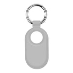 For Samsung Galaxy SmartTag 2 Holder Case Scratch Resistant Silicone Protective Cover with Carabiner