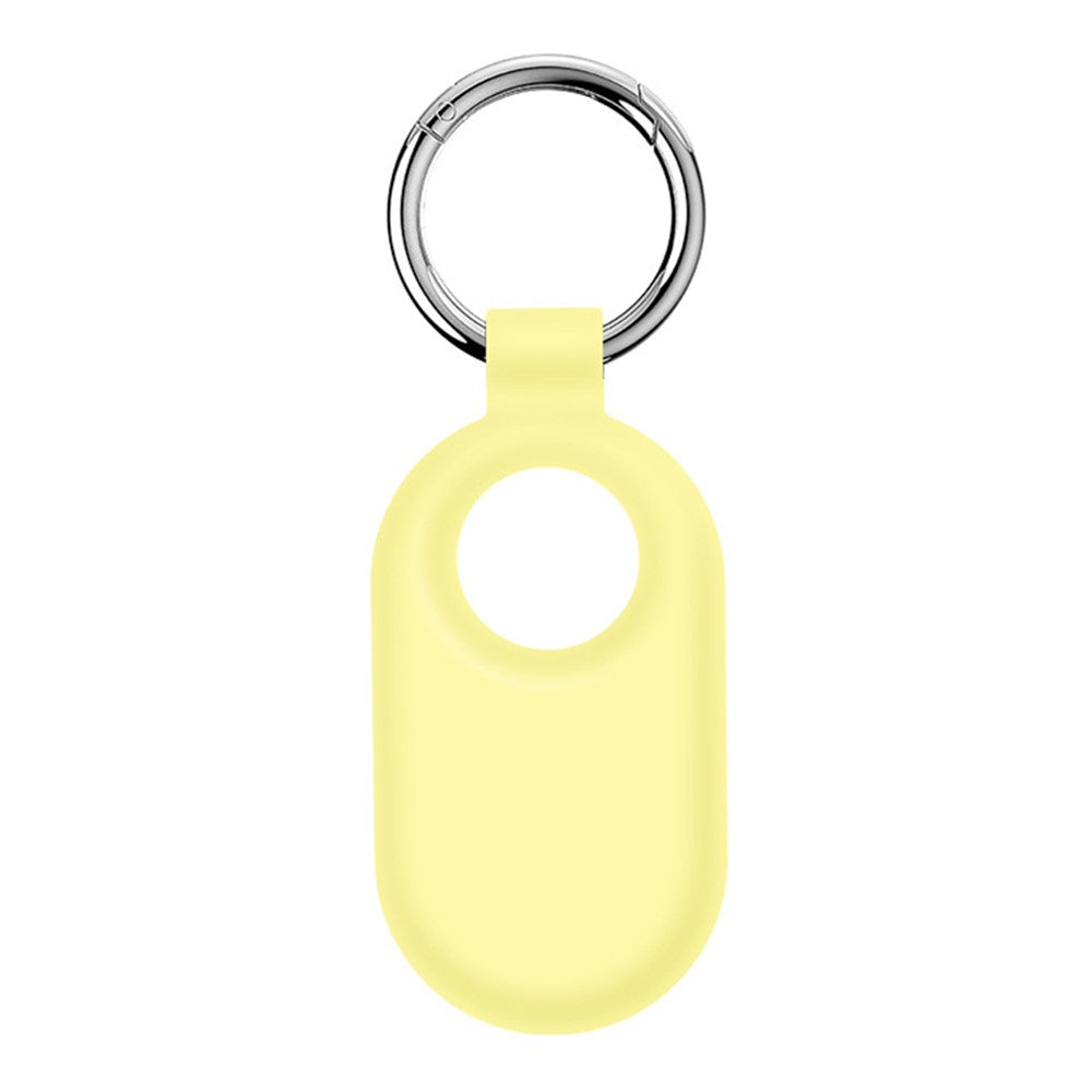 For Samsung Galaxy SmartTag 2 Holder Case Scratch Resistant Silicone Protective Cover with Carabiner