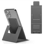 Ultra-Thin Foldable Cell Phone Holder PU Leather Phone Desktop Stand