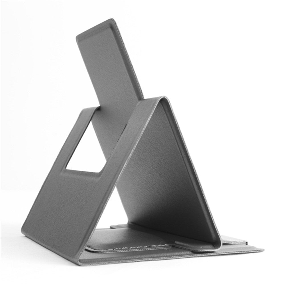 Ultra-Thin Foldable Cell Phone Holder PU Leather Phone Desktop Stand