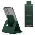 Ultra-Thin Foldable Cell Phone Holder PU Leather Phone Desktop Stand