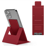 Ultra-Thin Foldable Cell Phone Holder PU Leather Phone Desktop Stand