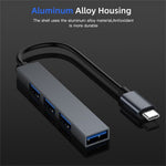 Multi-function Type-C to USB 2.0 OTG HUB for Multi-device Laptop Tablet, ETC.
