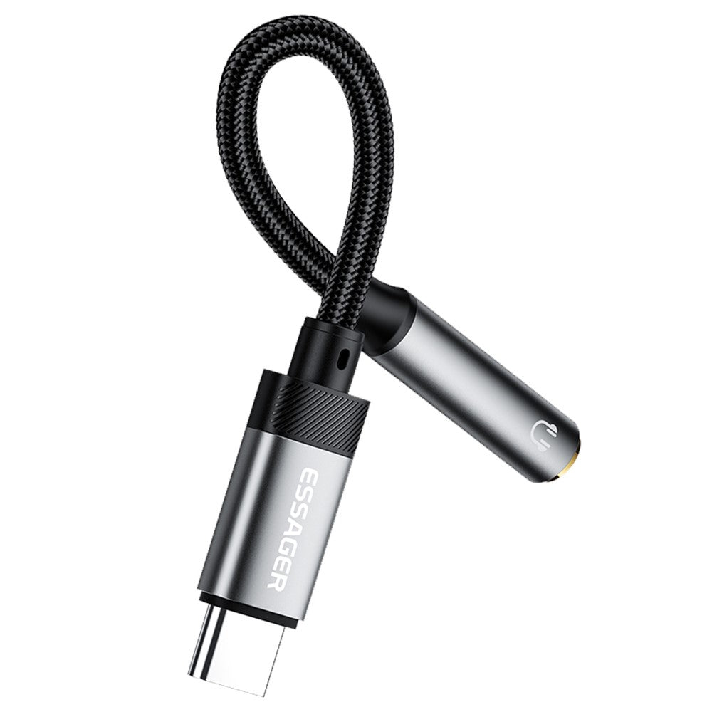 ESSAGER Type-C han til 3,5 mm hun hovedtelefonforbindelse lydadapterkabel