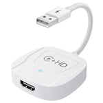 020-7-1 Wired to Wireless USB Plug Carplay Adapter with HD Female Port Multimedia Player for iPhone