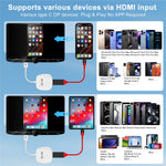 020-7-1 Wired to Wireless USB Plug Carplay Adapter with HD Female Port Multimedia Player for iPhone