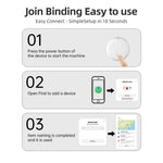 F08 Smart Tracker Round Shape Item Anti-Lost Mini Global Finder for iOS Only
