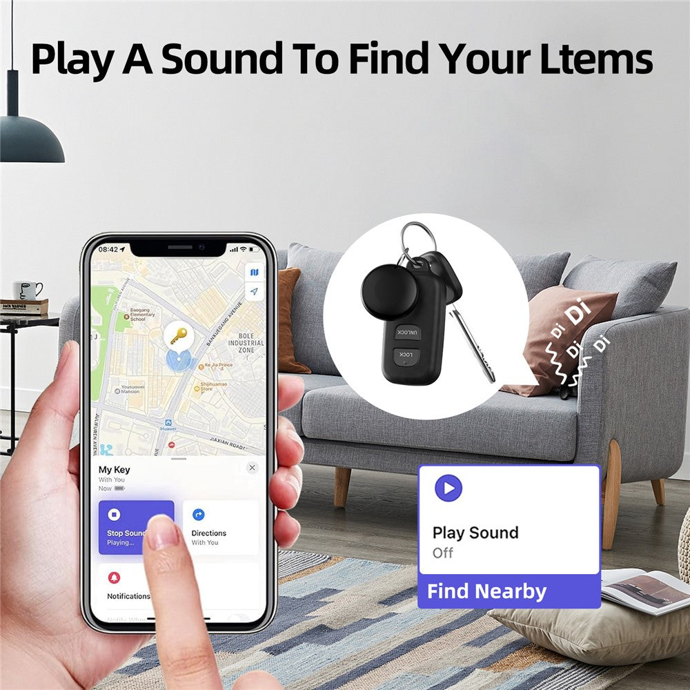 F08 Smart Tracker Round Shape Item Anti-Lost Mini Global Finder for iOS Only