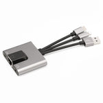 NK-1056S iP  /  USB-A  /  Type-C 3-in-1 Ethernet Adapter with 3.5mm Audio Jack for Windows / Mac OS / Phone / Pad