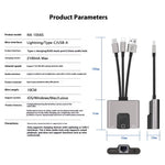 NK-1056S iP  /  USB-A  /  Type-C 3-in-1 Ethernet Adapter with 3.5mm Audio Jack for Windows / Mac OS / Phone / Pad