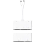 901pro 8Pin + Type-C 7 in 1 Card Reader CF TF SD XD MS Card U-Disk Type-C Earphones Adapter