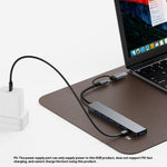 2217TU 7-i-1 Laptop Tablet USB Hub Udvidelsesdock USB 3.0 / USB-C Multi-Port Adapter