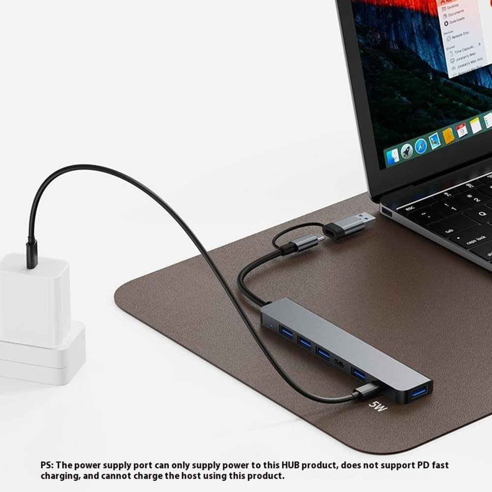 2217TU 7-i-1 Laptop Tablet USB Hub Udvidelsesdock USB 3.0 / USB-C Multi-Port Adapter