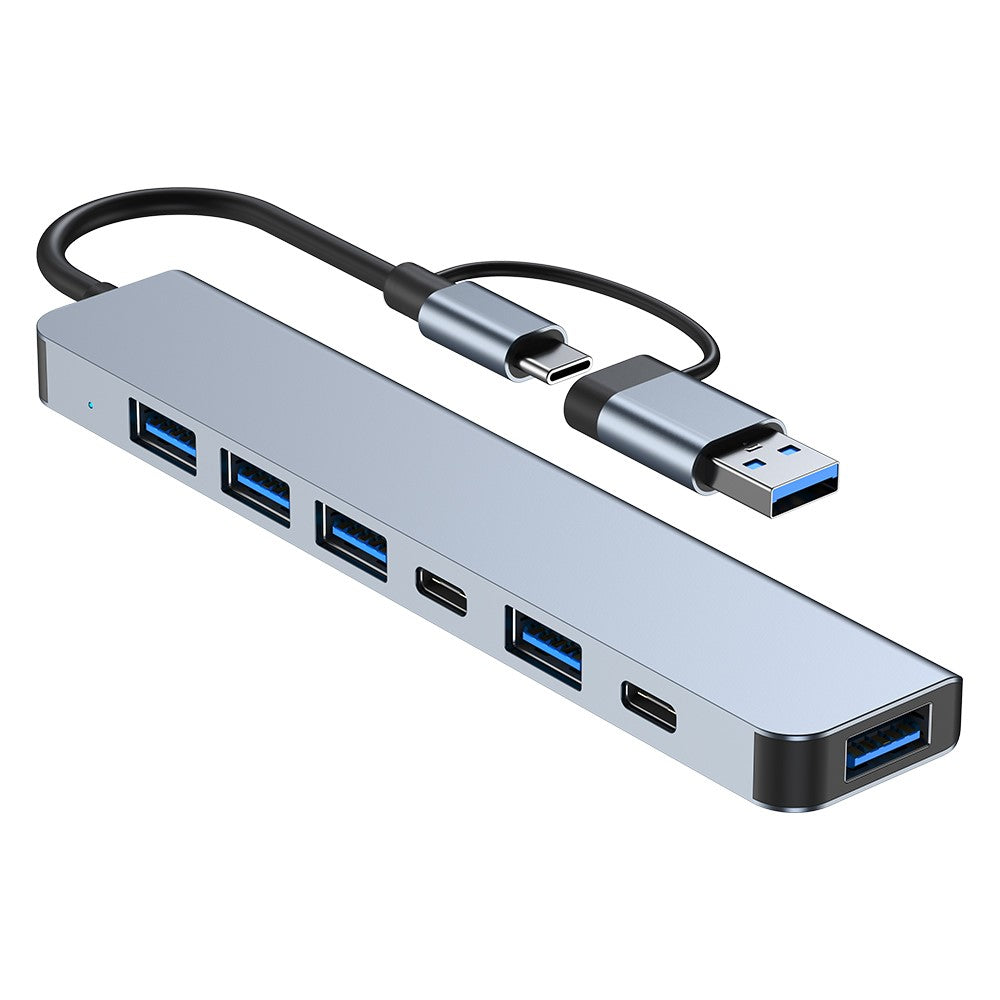 2217TU 7-i-1 Laptop Tablet USB Hub Udvidelsesdock USB 3.0 / USB-C Multi-Port Adapter