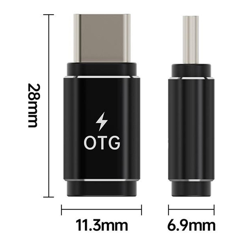 Female iP to Male Type-C Adapter Charging / Microphone Converter for Type-C Phones / Tablets