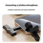 Female iP to Male Type-C Adapter Charging / Microphone Converter for Type-C Phones / Tablets