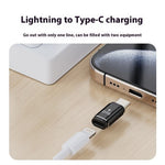 Female iP to Male Type-C Adapter Charging / Microphone Converter for Type-C Phones / Tablets