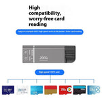 Type-C to TF + 3.5mm + Type-C PD 100W Charging 3 in 1 Card Reader with DAC Chip