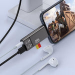 Type-C to TF + 3.5mm + Type-C PD 100W Charging 3 in 1 Card Reader with DAC Chip