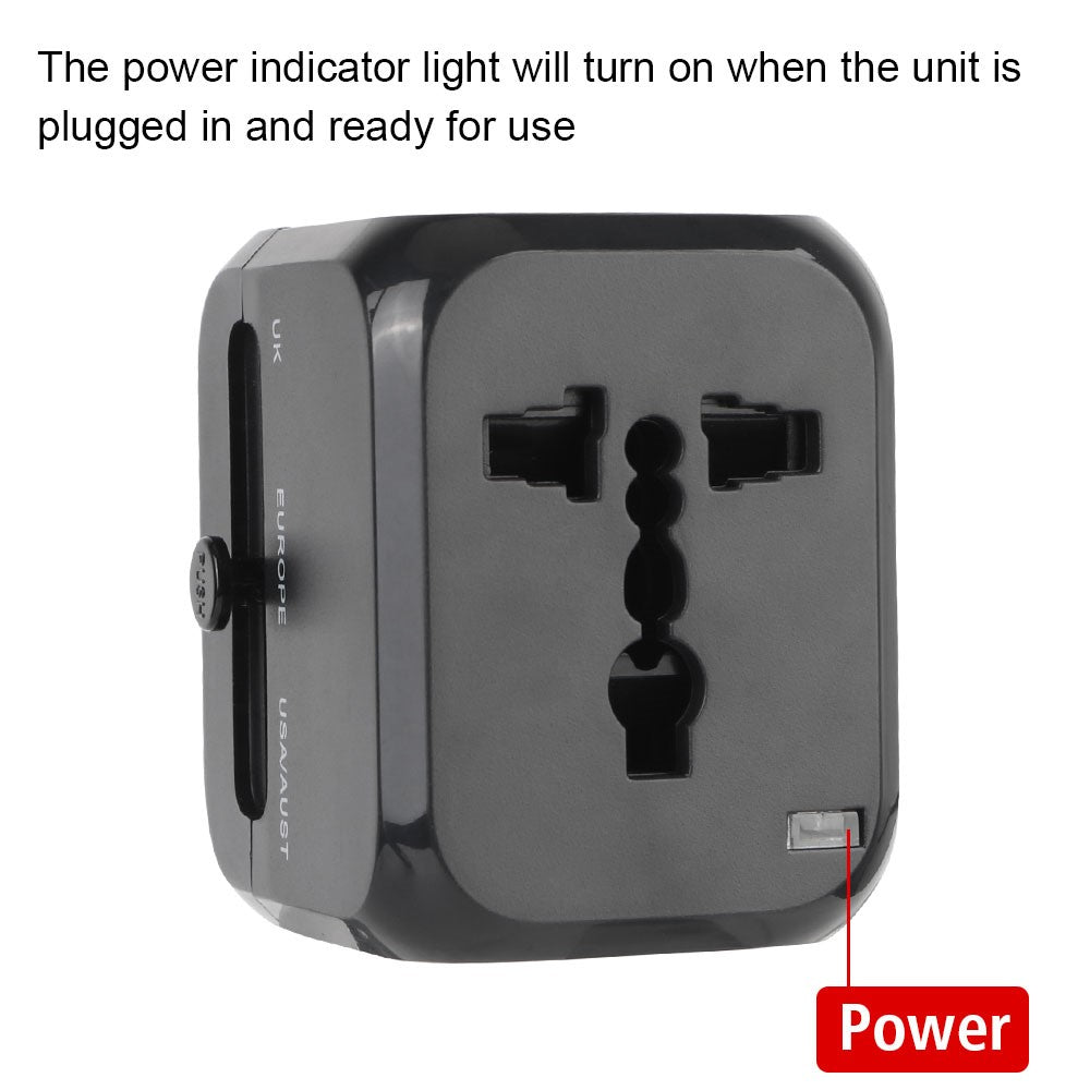 PD 20W Universal Travel Adapter UK / EU / US Plug Dual USB + PD 20W Charging International Charger