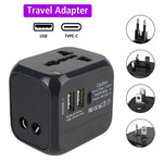 PD 20W Universal Travel Adapter UK / EU / US Plug Dual USB + PD 20W Charging International Charger