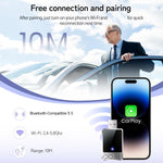 Wired to Wireless CarPlay Adapter for iPhone 2.4/5.8G Dual Band WiFi Bluetooth-compatible USB Dongle