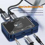 MH321 Sound Card Converter Audio Adapter Phone Live Streaming Connector for Apple/Android Devices