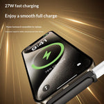 PH03 Foldable Phone Stand with Type-C to iP (5-14) Adapter 60W PD Fast Charging Gaming Phone Holder for iPhone iPad Android