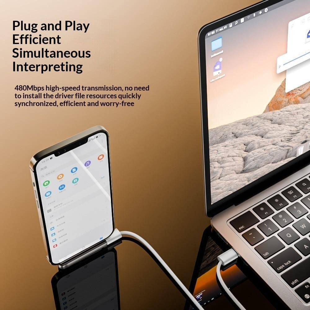 PH-02 Foldable Phone Stand with iP (5-14) to Type-C Adapter 27W PD Fast Charging Data Transfer Gaming Phone Holder