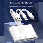 103TPro 3 in 1 Type-C / iP / USB-A Adapter SD TF Card Reader for iPhone iPad MacBook Samsung